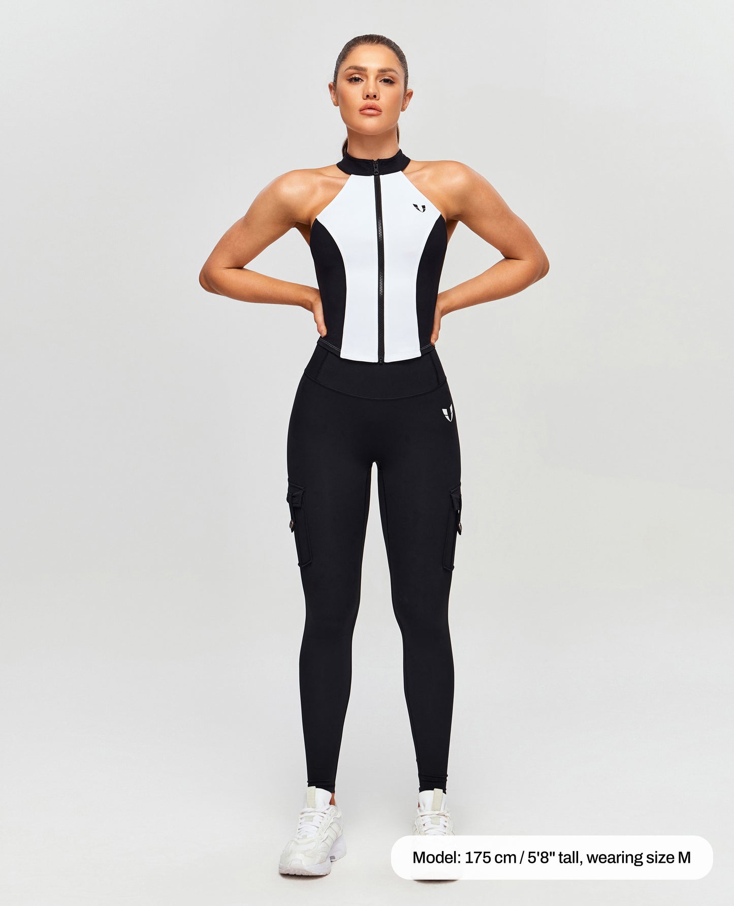 Contrasts Gym Tank Top - Black & White