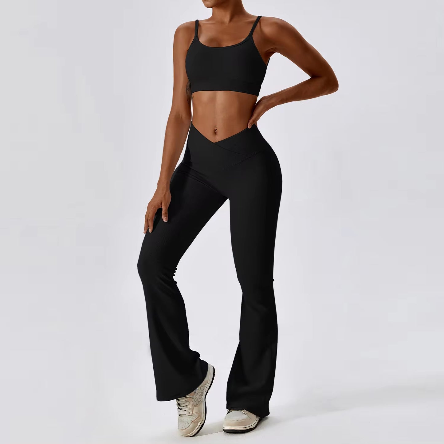 Crop Top + Yoga Pants Set