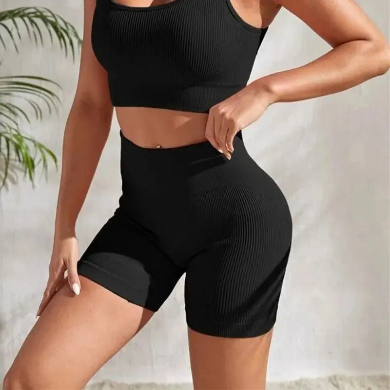 3 Seamless High-Waisted Shorts