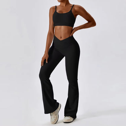 Crop Top + Yoga Pants Set