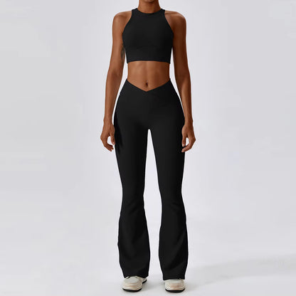 Crop Top + Yoga Pants Set