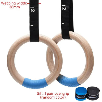 Gym Rings with Adjustable Straps 